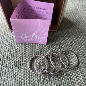 Sterling silver stacking rings. Originally sold on QVC. Never worn.
